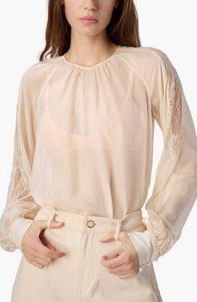 Cami NYC Milagros Silk Top in Bone at Nordstrom, Size Xx-Small