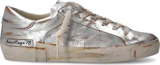 Philippe Model Sneakers Prsx Tennis - Dames - Sneakers - Grijs - 40 EU - Leer - Schoenen