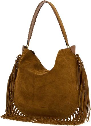 Isabel Marant Womens Biscuit Suede Oskan Shoulder Bag Cognac Borse A Mano