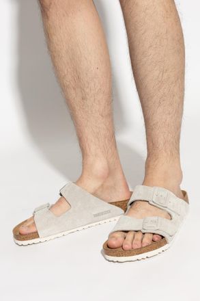Birkenstock ARIZONA BS Slides, Mens, Grey