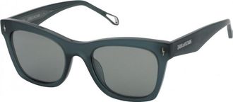 Zadig&Voltaire Womens SZV373-53T92G SZV373 53 53T92G Sunglasses - Dark Green - One Size