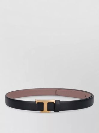 Tod's reversible belt adjustable length gold tone buckle