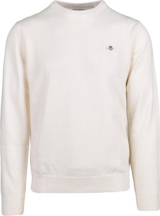 GANT Truien & Vesten, Heren, Beige, 3Xl, Wol, Pullover met ronde hals