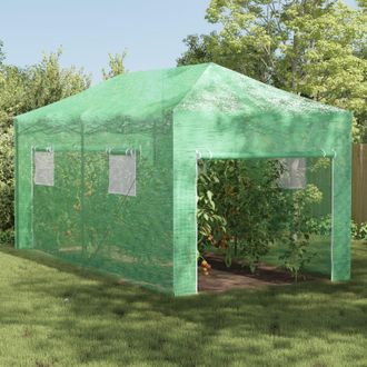 Berkfield Home Greenhouse Folding with Roof Manual Green 290 x 580 x 315 cm Steel
