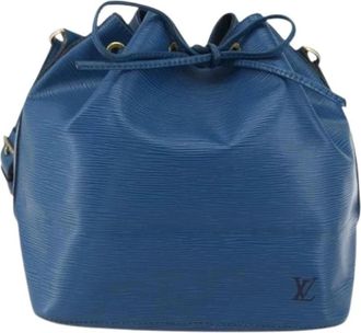 Louis Vuitton Pre-owned Bucket Bags, female, Blue, Size: ONE SIZE Pre-owned Leather Bucket Bag
