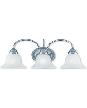 Livex Lighting Livex Edgemont 3-Light Brushed Nickel Bath-Light