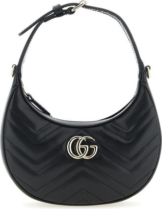 Gucci Black GG Marmont Small Shoulder Bag