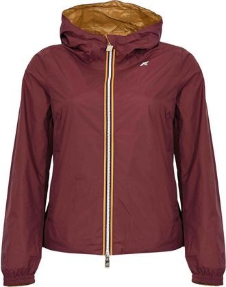 K-Way Violet Mauve Wine/Brown Bistre Jacket
