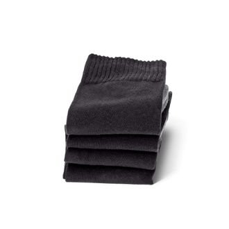 Camano Mens 5942 Sport Socks 4 Paar Sportswear, Black (Black 05), 2.5/5 (Size: 35/38) (Pack of 4)