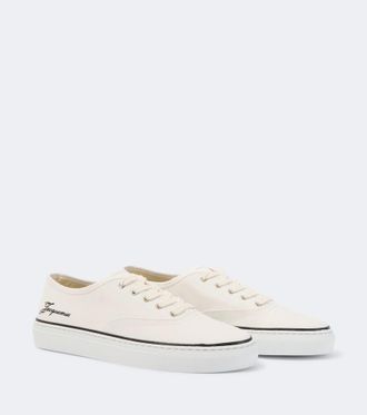 Jacquemus Embroidered canvas sneakers