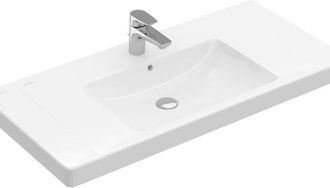 Villeroy & Boch Subway 2.0 meubelwastafel - 80x47cm - 1 kraangat met overloop ceramic+ wit