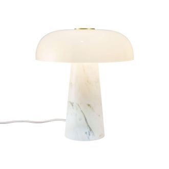 Nordlux Premium Indoor Table Lamp White Marble E14 Weighted Base - Mains Powered, IP20