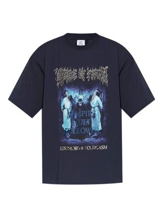 VETEMENTS T-shirt met print - Blauw