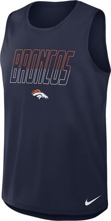 Nike Denver Broncos Nike Mens Dri-FIT NFL Tank Top in Blue | 045R41S8W-YPB