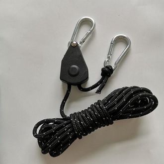 OEM Cuerdas De Sujeci&oacute;n Para Tiendas De Campa&ntilde;a Al Aire Libre, Cuerdas De Viento Con Correa Ajustable (negras, 4 Mm 1/8)