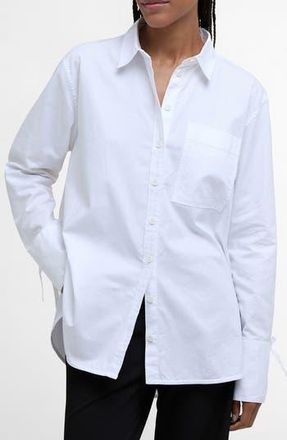 Barbour Freya Button Up Shirt in White at Nordstrom Rack, Size 12 Us / 16 Uk