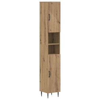 vidaXL Armario De Ba&ntilde;o Con Estante Abierto Haarlem Roble Artisan Vidaxl