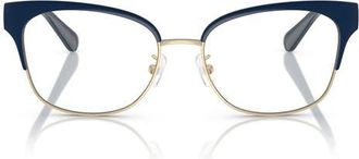 Tory Burch 52mm Cat Eye Optical Glasses in Navy at Nordstrom