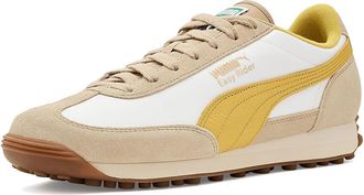 Puma Easy Rider Vintage Shoes Athletic Shoes Alpine Snow/Dazzling Yellow : Mens 10 - Womens 11.5 Medium, Leather/Textile