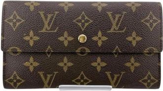Louis Vuitton Pre-owned Wallets, female, Brown, Size: ONE SIZE Pre-owned Vintage Canvas Wallet