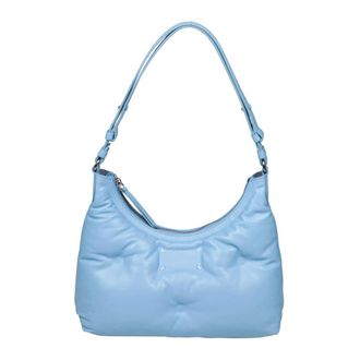 Maison Margiela Shoulder Bags, female, Blue, Size: ONE SIZE Glam Slam Hobo Small
