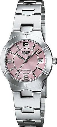 Casio ENTICER Business Metallic Minimalistic quartz Watch Sakura PinkRed Analog LTP-1241D-4A
