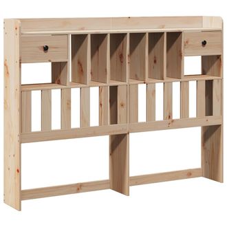 vidaXL Cabecero De Cama Con Almacenaje Madera Maciza De Pino 140 Cm Vidaxl