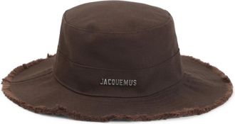 Jacquemus Dark Brown Artichaut Logo Bucket Hat