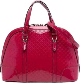 Gucci Pre-owned Handbags, female, Red, Size: ONE SIZE Pre-owned The Nice Satchel