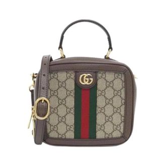 Gucci Pre-owned Ophidia Mini Bag - Dames - Pre-owned - Beige - Maat: ONE Size Leer
