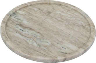 R16 Home Round Marble Tray in Natural Gray at Nordstrom Rack