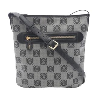 Loewe Pre-owned Cross Body Bags, female, Gray, Size: ONE SIZE Pre-owned Canvas Shoulder Bag