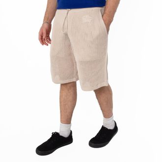 Burberry EKD Embroidered Cotton Mesh Shorts, Size X-Small