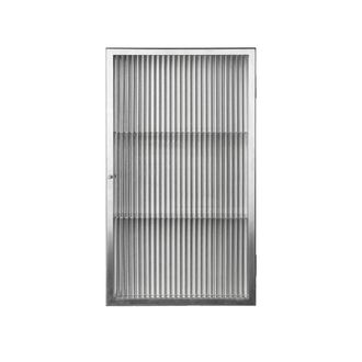 Ferm Living Haze Wandschrank, 35 x 60 cm, Glas / Edelstahl