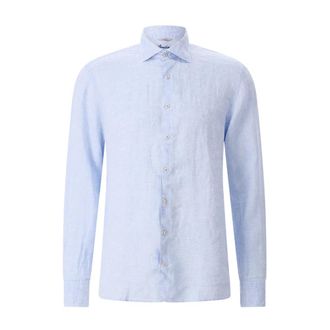 Stenstr&ouml;ms Casual Overhemd - Heren - Casual Overhemden - Blauw - L - Linnen - Overhemden