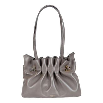 Ferragamo Shoulder Bags, female, Gray, Size: ONE SIZE Soft Bag