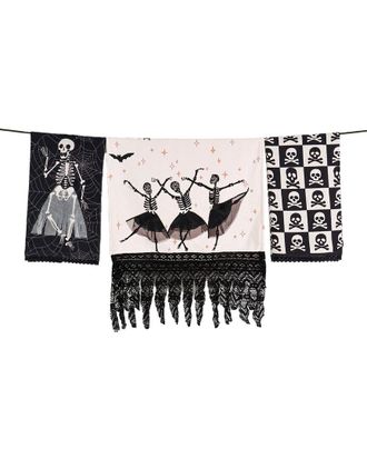 Tiramisu 3Pc Elegantly Eerie Artisan Kitchen Tea Towel Set
