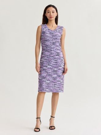 Misook Sleeveless Eyelash Ribbon Knit Sheath Dress in Hushed Lavender at Nordstrom, Size Xx-Large