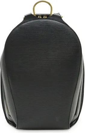Louis Vuitton Epi Black Noir Epi Leather Backpack (Pre-Owned)