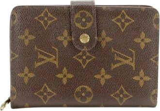 Louis Vuitton Pre-owned Portefeuille Papillon Monogram bifold portemonnee - Dames - Vintage Accessoires - Bruin - ONE Size - Vintage