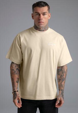 Siksilk Mens Ecru Script T-Shirt XXL