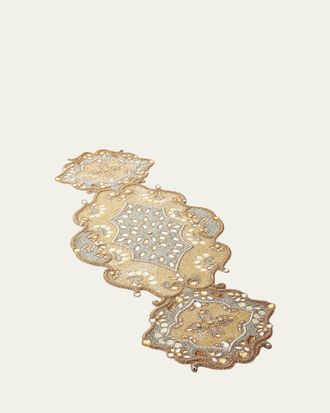 Kim Seybert Metallic Baroque Table Runner