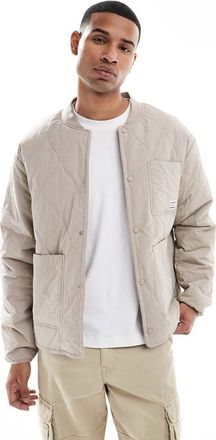Jack & Jones Giacca bomber beige trapuntata-Grigio