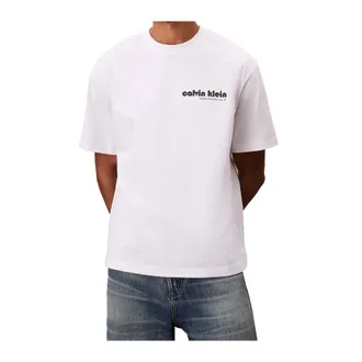 Calvin Klein T-Shirts, male, White, Size: XL Calvin Klein T-shirts and Polos White