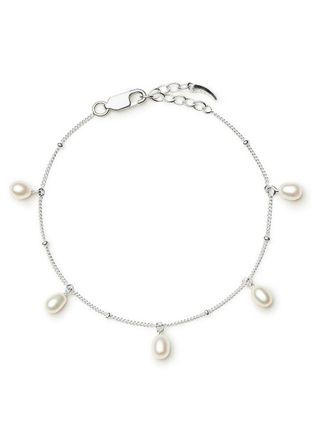 Missoma Pearl Baya Silver-plated Charm Bracelet - M