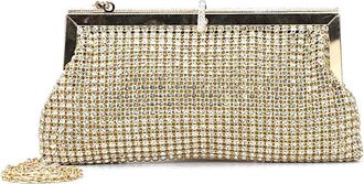 Unze Women TERESA Diamond Stone Fancy Clutch