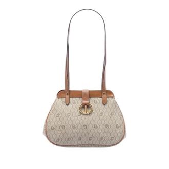 Dior Pre-owned Canvas Shoulder Bag - Dames - Pre-owned - Beige - Maat: ONE Size Leer