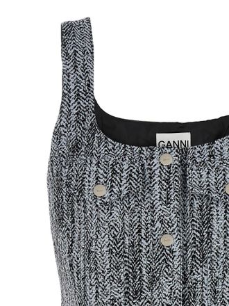 Ganni Ganni Cotton Short Womens Dress