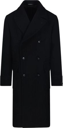 Tagliatore Double-Breasted Jas - Heren - Mantel - Zwart - XL - Wol - Jassen
