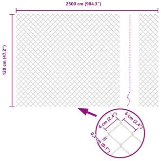 Berkfield Home Stylish Chain Link Fence Green 1.2x25 m Steel